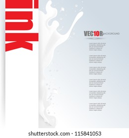 eps10 vector white ink concept design