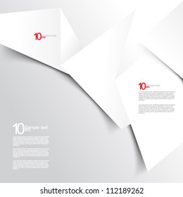 eps10 vector white paper background illustration