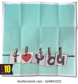 EPS10 vintage background with banks on the rope