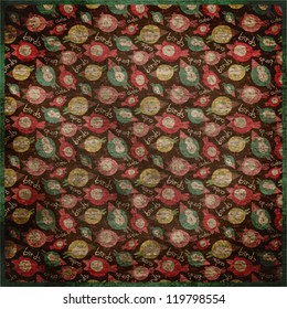 EPS10 vintage background with birds