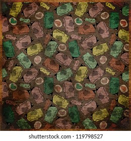 EPS10 vintage background with funny doggies