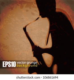 EPS10 vintage background saxophonist