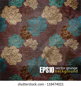 EPS10 vintage floral background