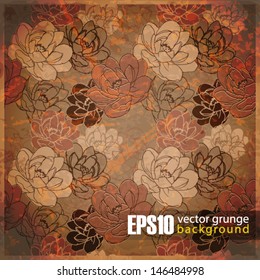 EPS10 vintage floral background