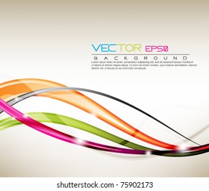 eps10 wave vector abstract design with space for text