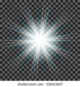 eps10.Glow light effect. Star burst with sparkles