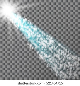 eps10.Vector glowing stars, lights and sparkles. Transparent effects