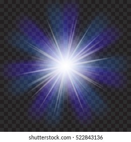 EPS10.Vector transparent sunlight special lens flare light effect
