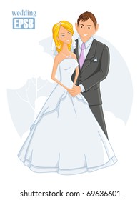 eps8, wedding, vector illustration