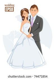 eps8, wedding, vector illustration