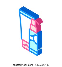 epsom bath salt isometric icon vector. epsom bath salt sign. isolated symbol illustration