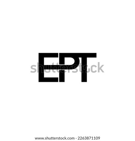 EPT initial letter monogram logo