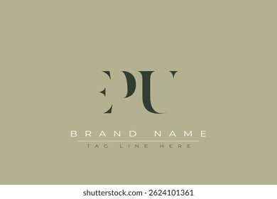 EPU abstract letter logo design. This logo is designed by three abstract letters.