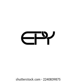 diseño del logotipo del monograma de la letra inicial de epígrafe