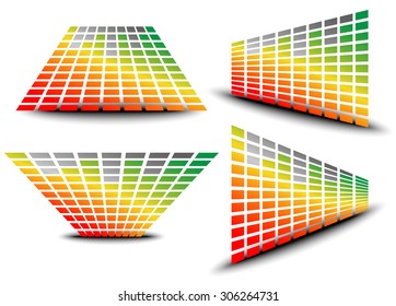 Eq, equalizer graphics for music, audio concepts.
