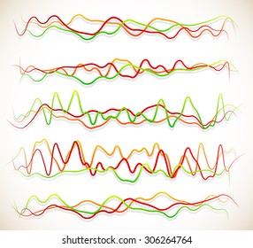 Eq, equalizer graphics for music, audio concepts.