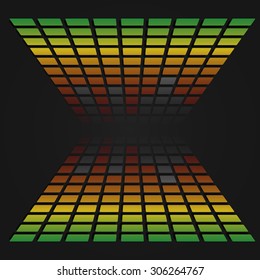 Eq, equalizer graphics for music, audio concepts.