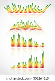 Eq, equalizer graphics for music, audio concepts.