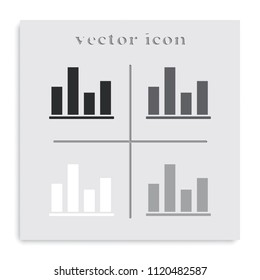 EQ flat black and white vector icon.