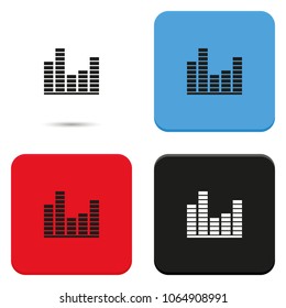 EQ flat vector icon.
