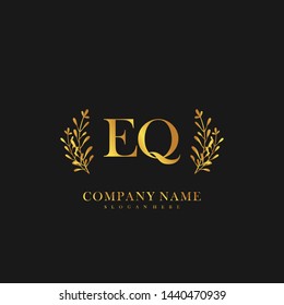 EQ Initial beauty floral logo template