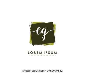 EQ Initial beauty monogram logo vector