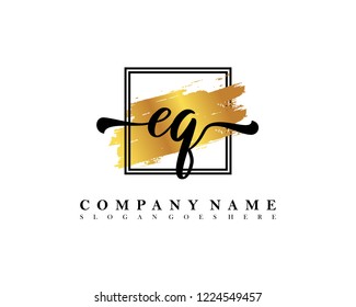 EQ Initial handwriting logo concept
