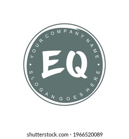 EQ Initial logo Branding Brush wedding business