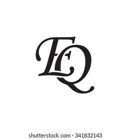 EQ initial monogram logo