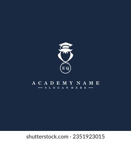 EQ Initials Academy Logo Vector Art Icons and Graphics
