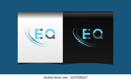 EQ letter logo creative design. EQ unique design.
