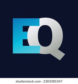 EQ Letter Logo Design Vektorvorlage.