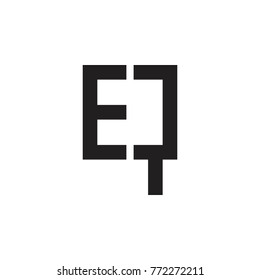 EQ letter logo design vector