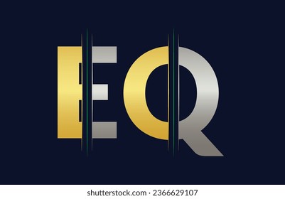 EQ Letter Logo Template Illustration Design.