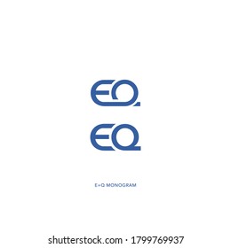 EQ Letters Monogram Logo for personal or your business