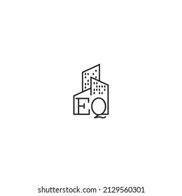 EQ-Logo in hochwertigem professionellem Design, das sich am besten für Immobilienunternehmen eignet