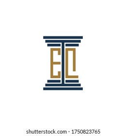 eq logo design vector icon symbol