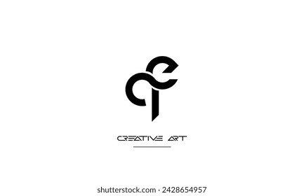 EQ, QE, E, Q abstract letters logo monogram