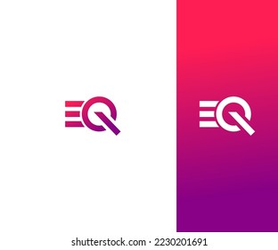 EQ, QE Letter Logo Vector Template Abstract Monogram Symbol . Usable for Business sport, technology, fashion, digital And future creative logo