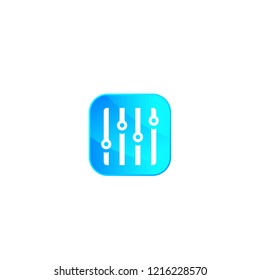 Eq, slider bar icon for apps