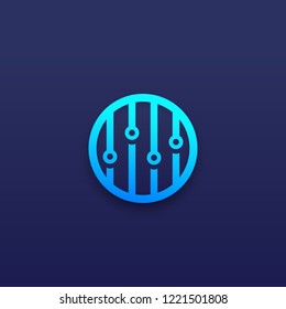 Eq, slider bar round icon for apps