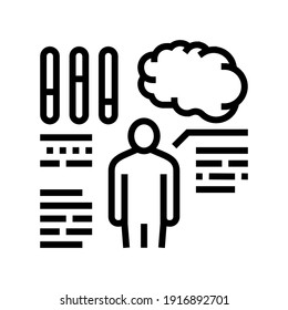 eq soft skill line icon vector. eq soft skill sign. isolated contour symbol black illustration
