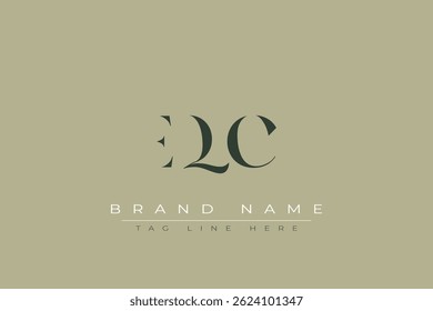 EQC abstract letter logo design. This logo is designed by three abstract letters.