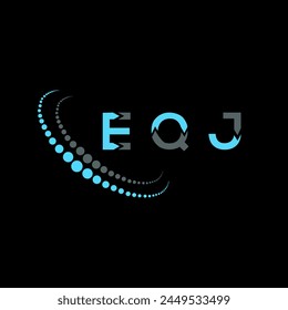 Diseño abstracto del logotipo de la letra EQJ. EQJ diseño único. EQJ.
