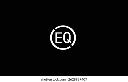 EQ, QE, Q, E abstracto, letras, logotipo, monograma, estilo, símbolos, ambiciones, iconos, 
