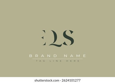 Projeto de logotipo de letra abstrata EQS. Este logotipo é desenhado por três letras abstratas.