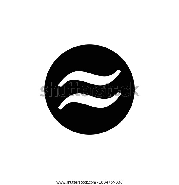 Equal Approximately Symbol On White Background Stock Vector Royalty Free 1834759336