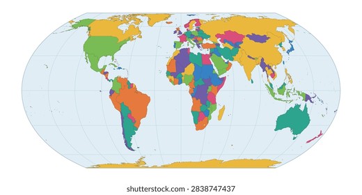 Equal Earth Projection World Map - Accurate Equal-Area Cartography