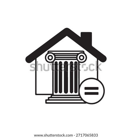 equal housing opportunity icon, Real estate icon vector
