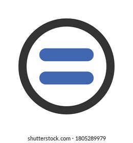 equal icon design vector graphics